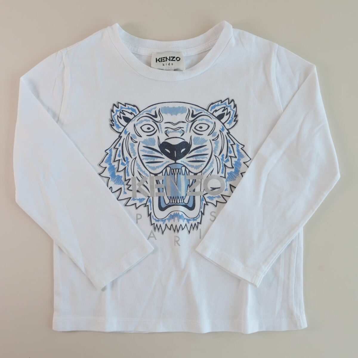 PLAYERA MANGAS LARGAS TIGRE AZUL