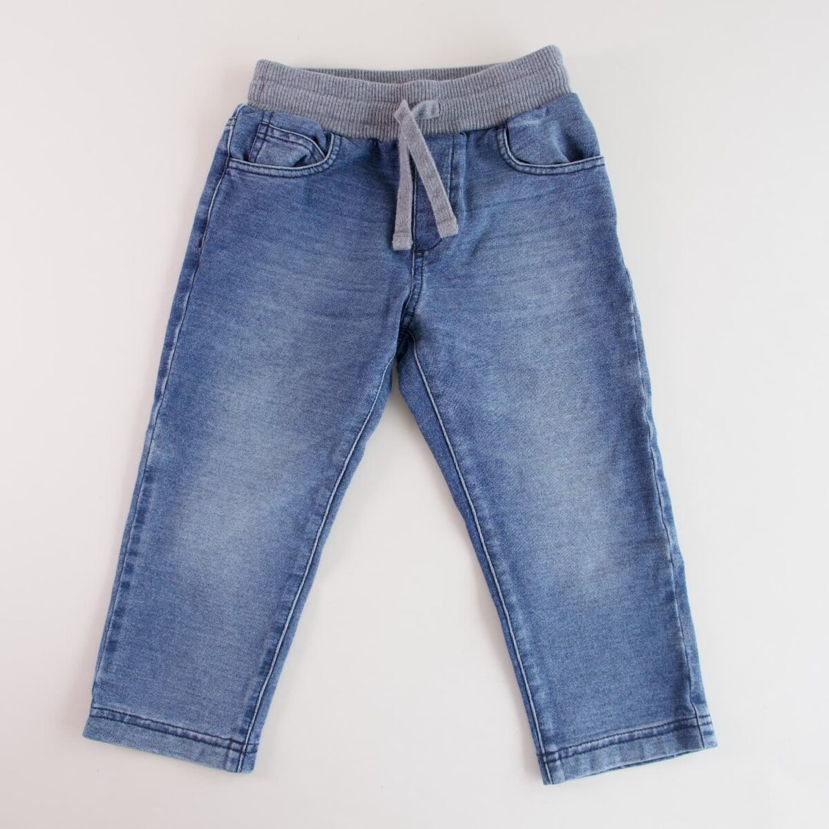 JEANS AZUL CINTURA JOGER GRIS